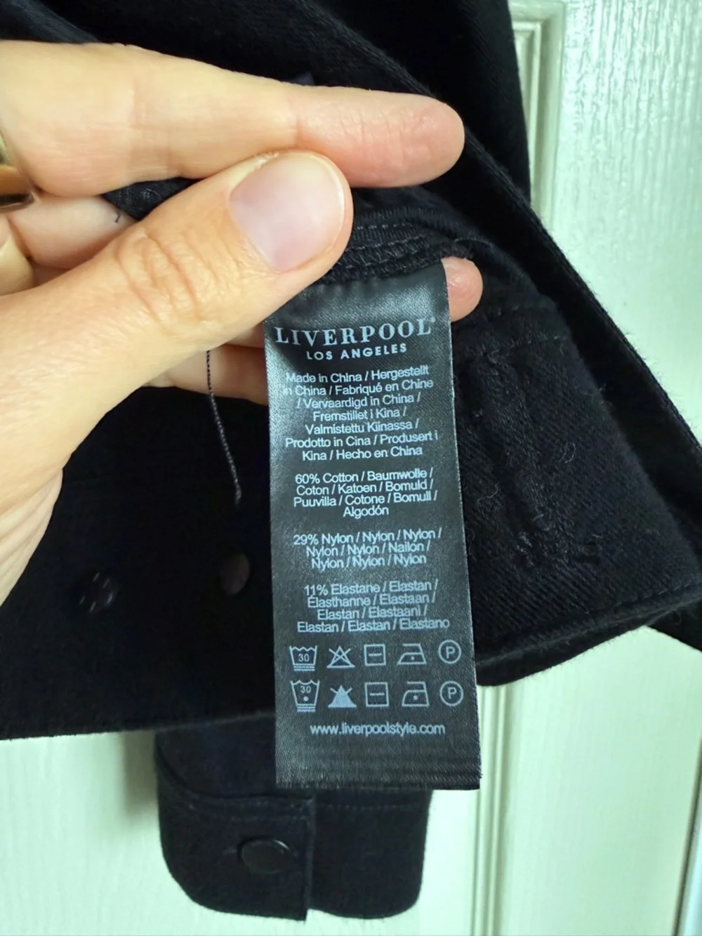 Liverpool Black Jean Jacket - Picture 7 of 7